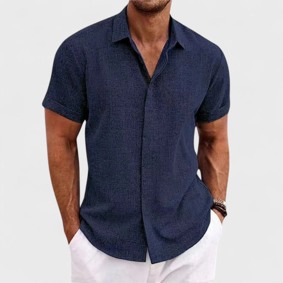 Oscar | Camicia in Cotone Artigianale da Uomo