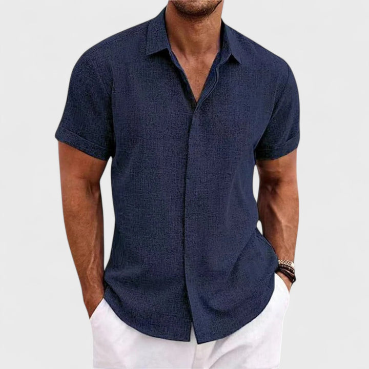 Oscar | Camicia in Cotone Artigianale da Uomo