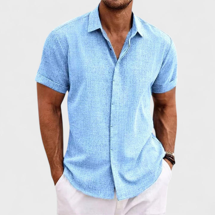 Oscar | Camicia in Cotone Artigianale da Uomo