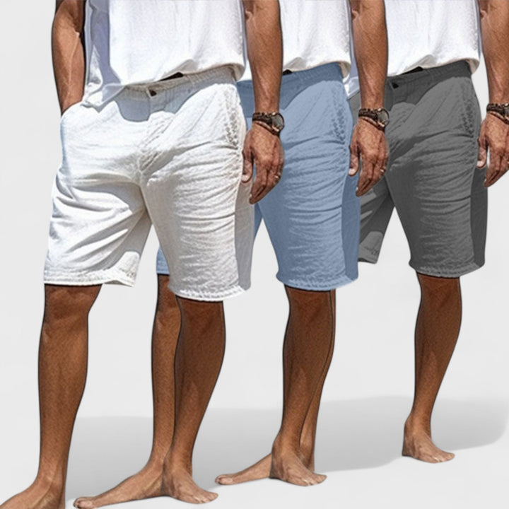 Fabrizio | Pantaloni Corti da Uomo in Lino Fatti a Mano e di Stile