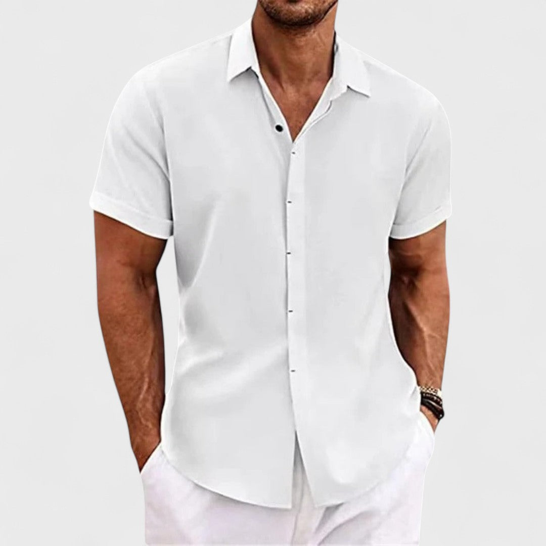 Oscar | Camicia in Cotone Artigianale da Uomo