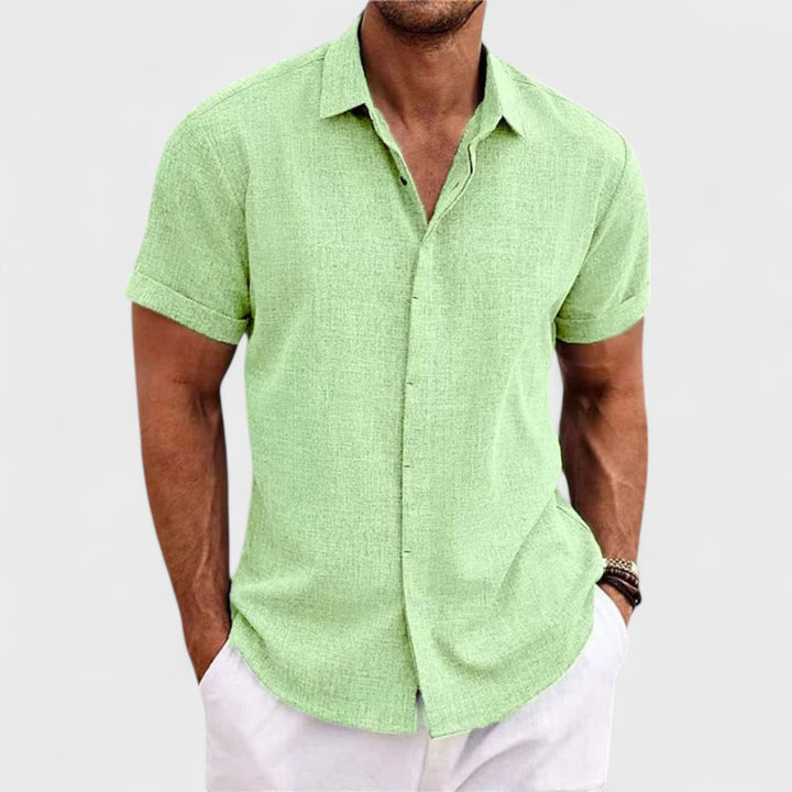 Oscar | Camicia in Cotone Artigianale da Uomo