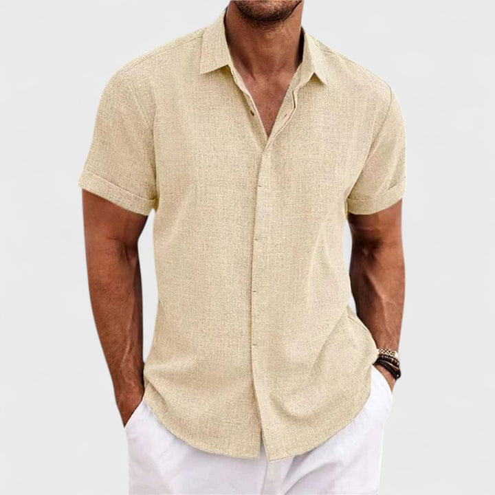 Oscar | Camicia in Cotone Artigianale da Uomo