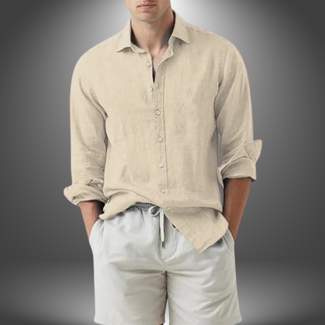Sandro | Camicia Artigianale in Cotone e Lino
