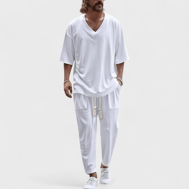 Nerio | Set Uomo Premium in Lino Elegante
