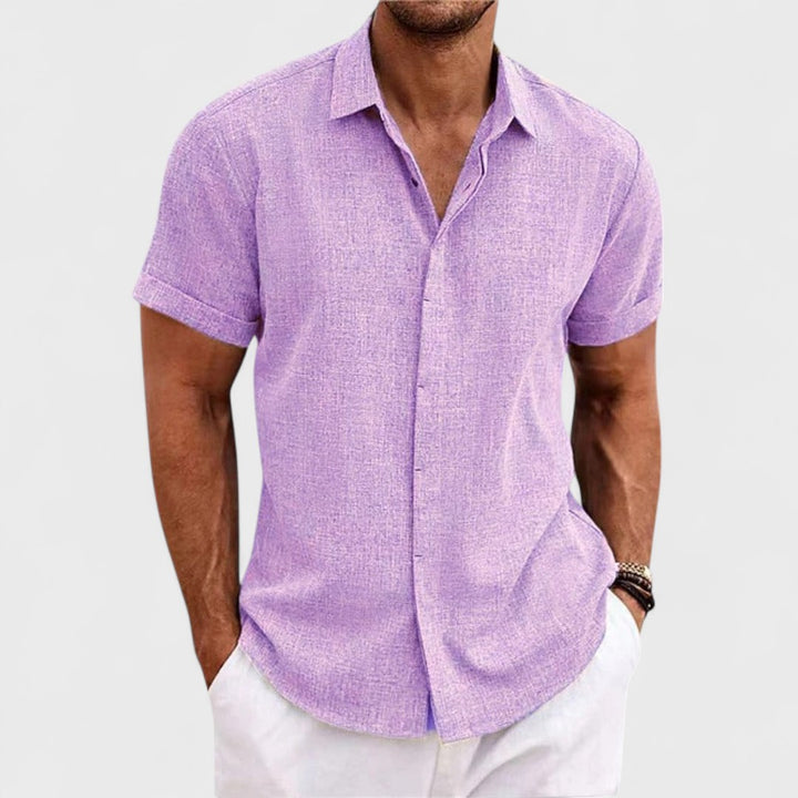 Oscar | Camicia in Cotone Artigianale da Uomo