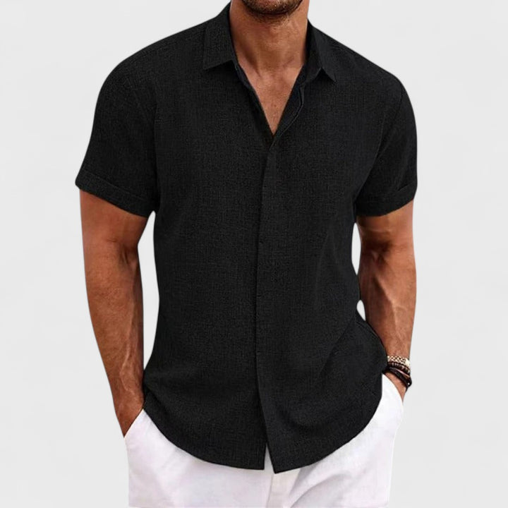 Oscar | Camicia in Cotone Artigianale da Uomo