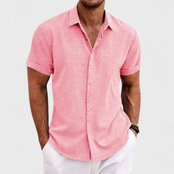 Oscar | Camicia in Cotone Artigianale da Uomo
