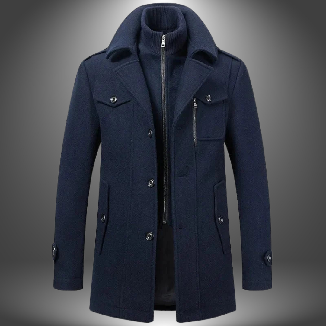 Vidar | Cappotto Vintage in Lana Artigianale
