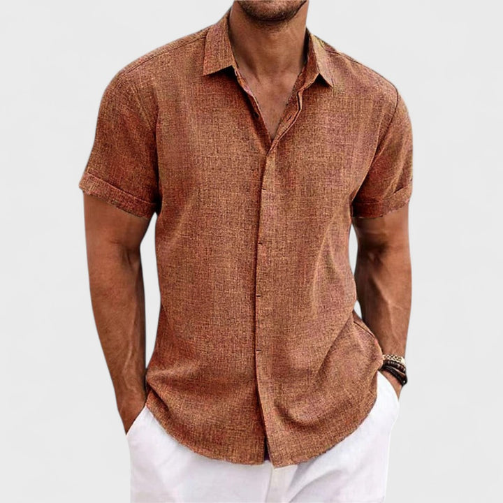 Oscar | Camicia in Cotone Artigianale da Uomo