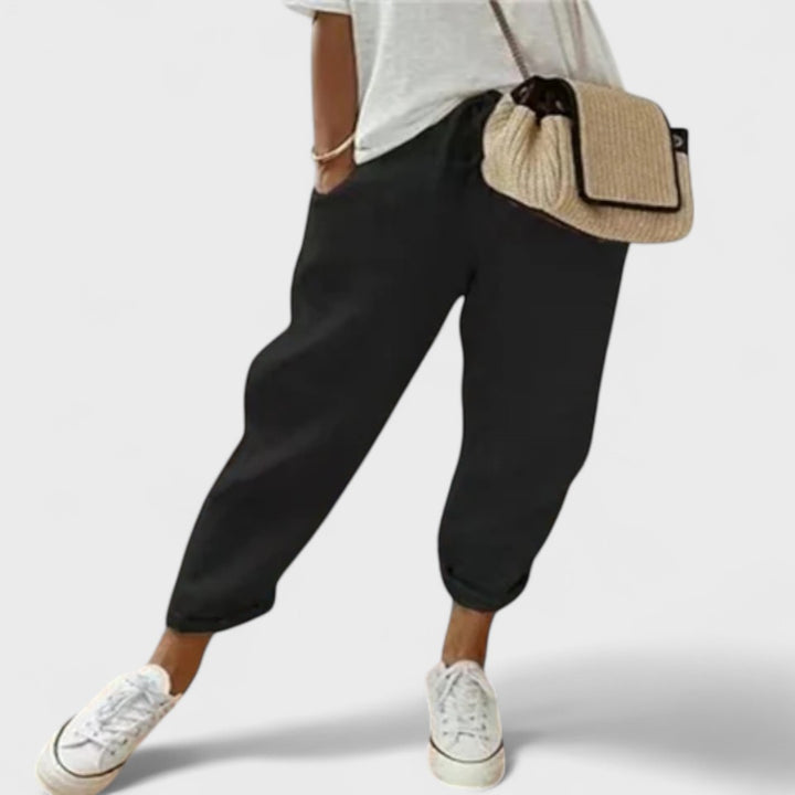 Nicole | Pantaloni in Cotone Artigianale da Donna