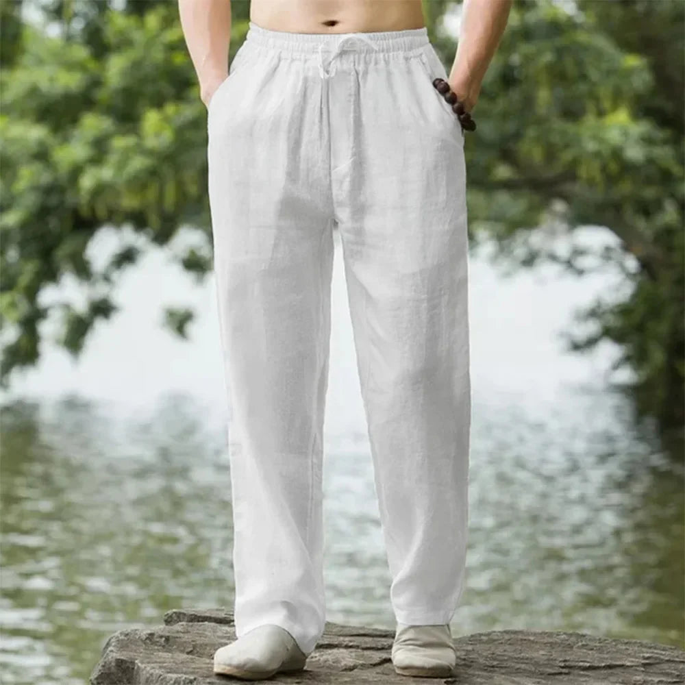 Noor | Pantaloni Premium in Lino Zen