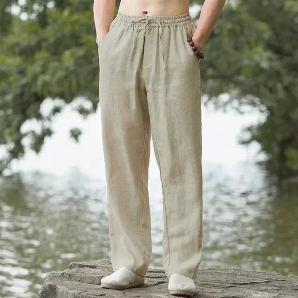 Noor | Pantaloni Premium in Lino Zen