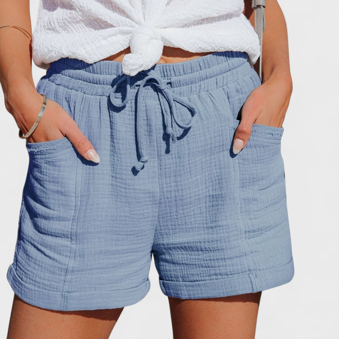 Claudette | Pantaloni Corti Artigianali in Cotone