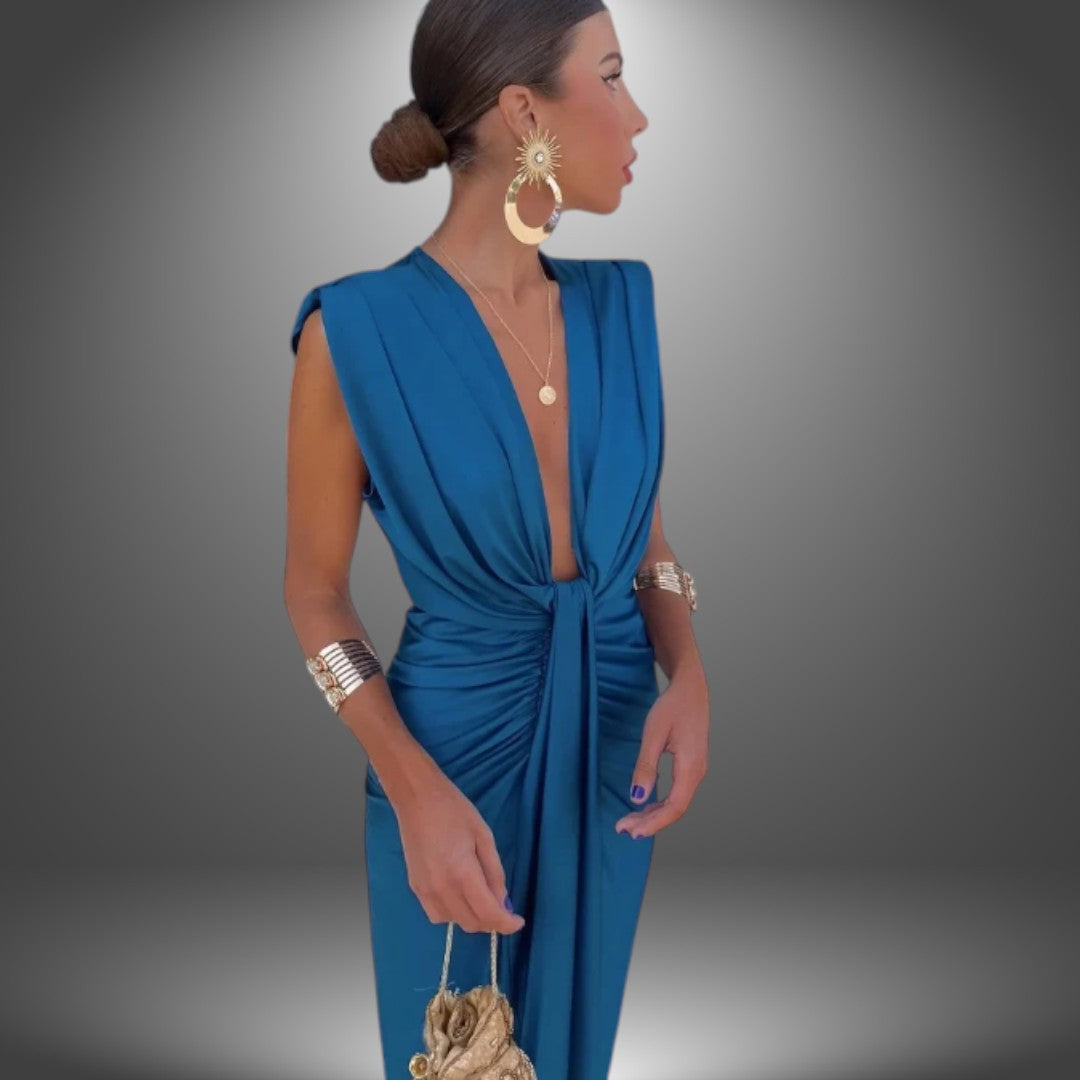 Amelia | Abito Artigianale Elegante Senza Maniche