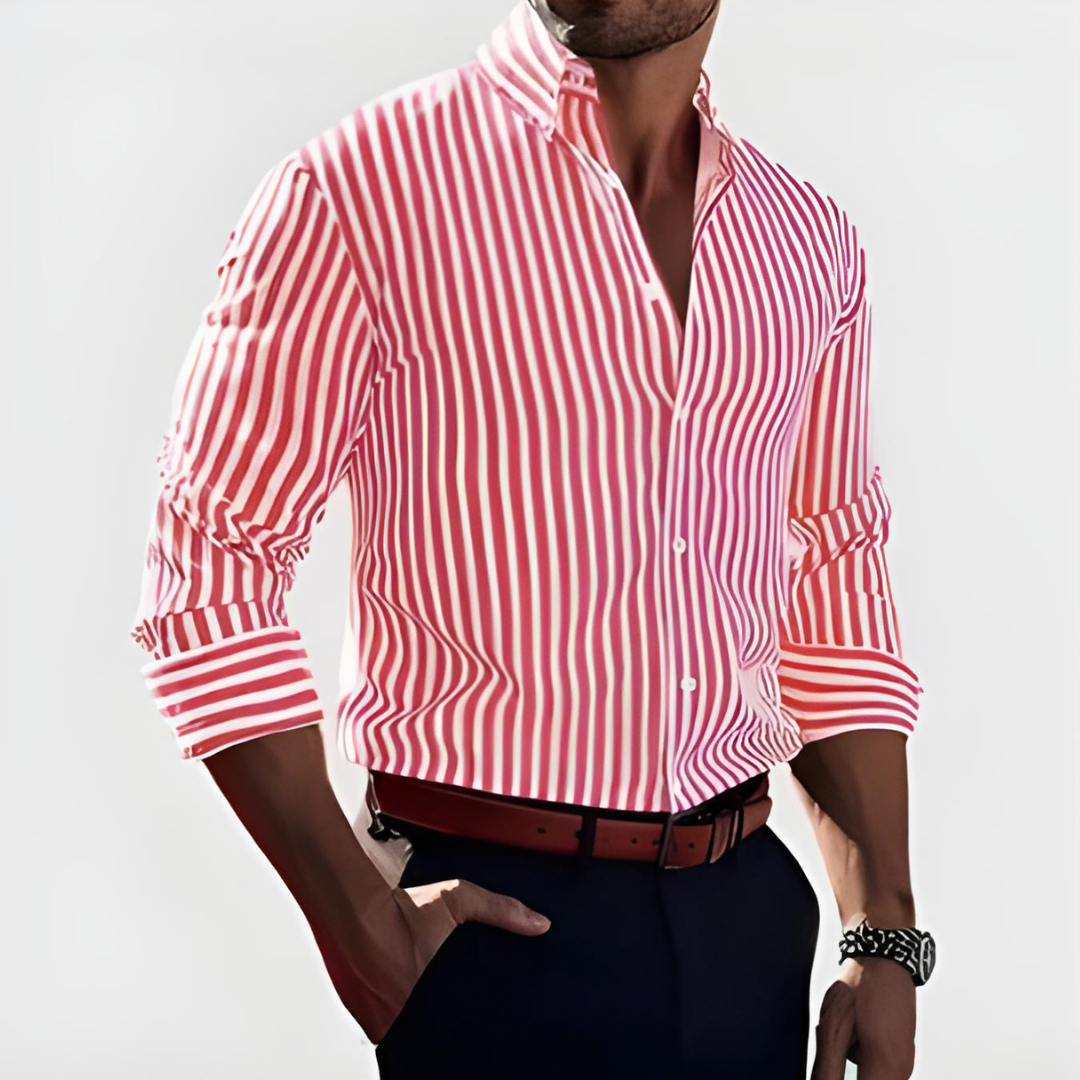Alfonso | Camicia Artigianale a Righe da Uomo