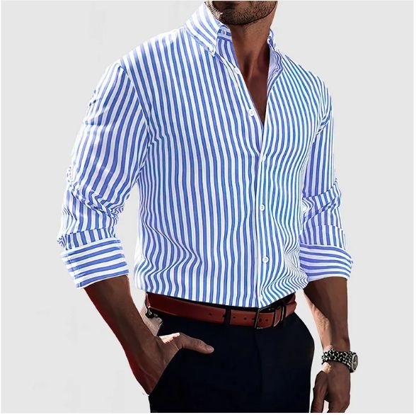Alfonso | Camicia Artigianale a Righe da Uomo