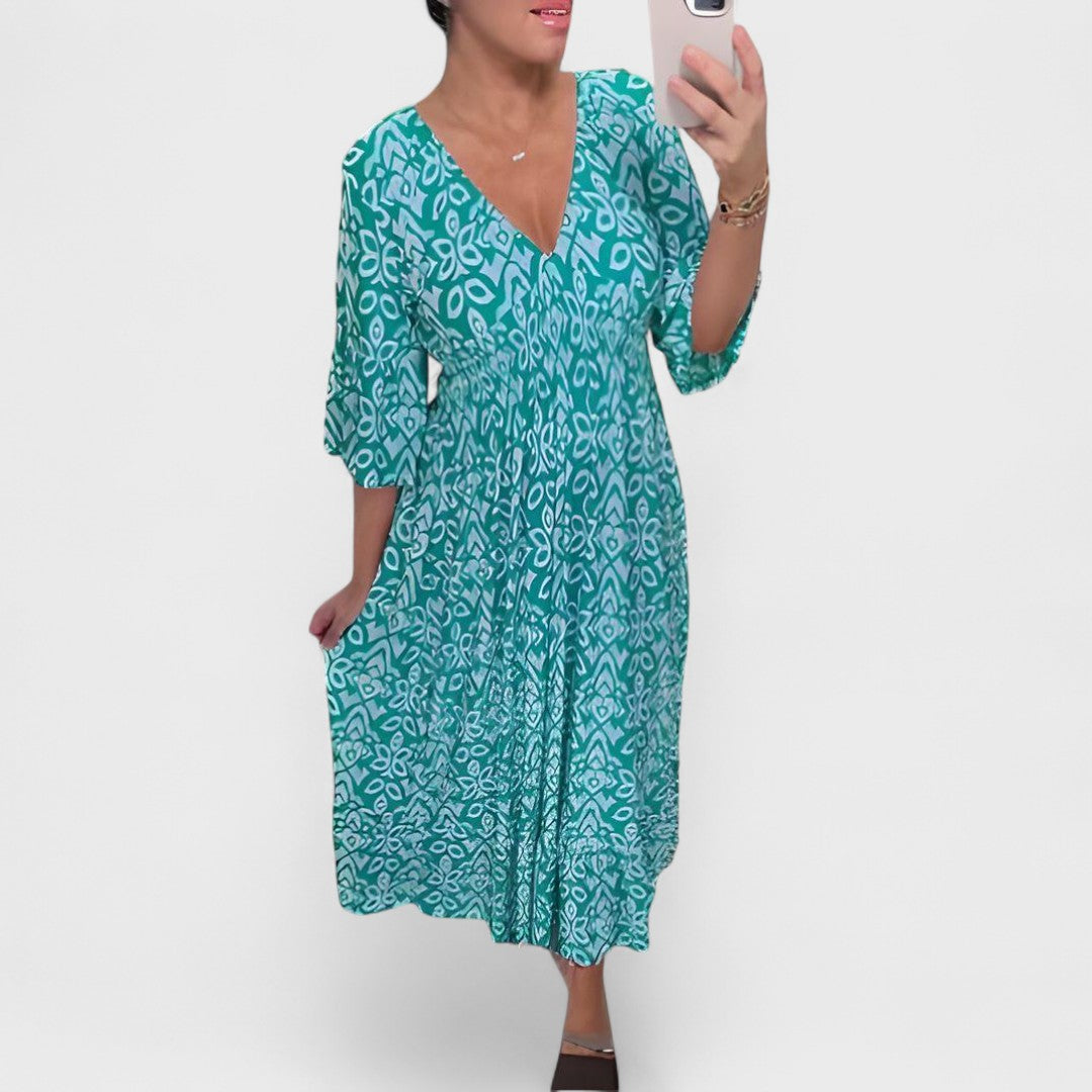 Louise | Abito Boho Premium con Ricami Fatti a Mano