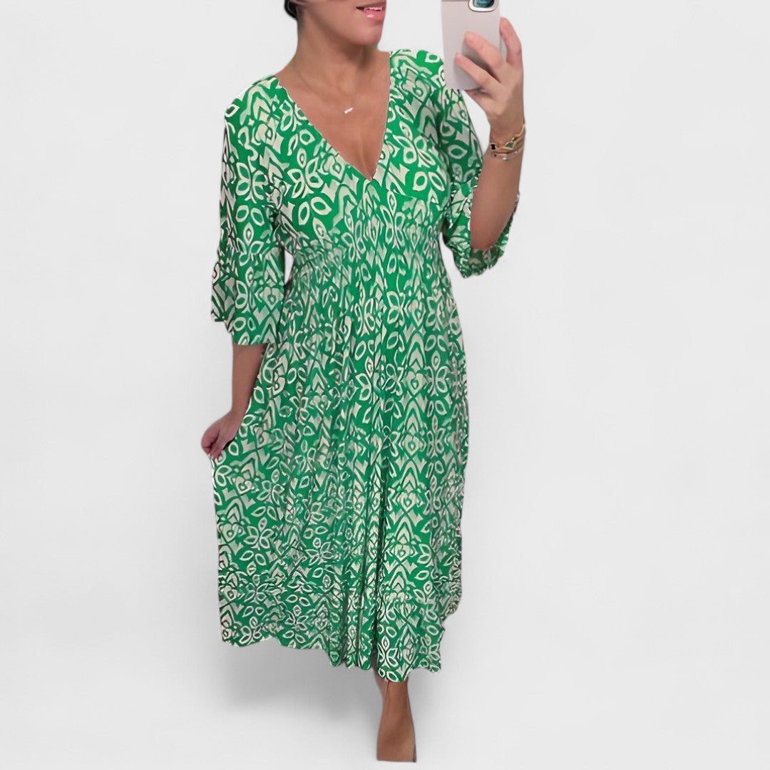 Louise | Abito Boho Premium con Ricami Fatti a Mano