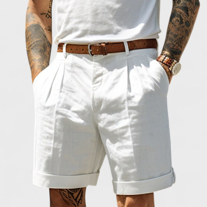 Egon | Pantaloni Corti Premium in Lino e Cotone