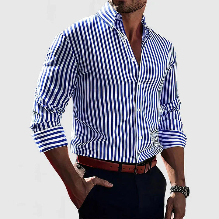 Alfonso | Camicia Artigianale a Righe da Uomo