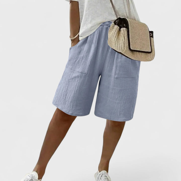 Mayalora | Pantaloni Corti in Lino e Cotone da Donna