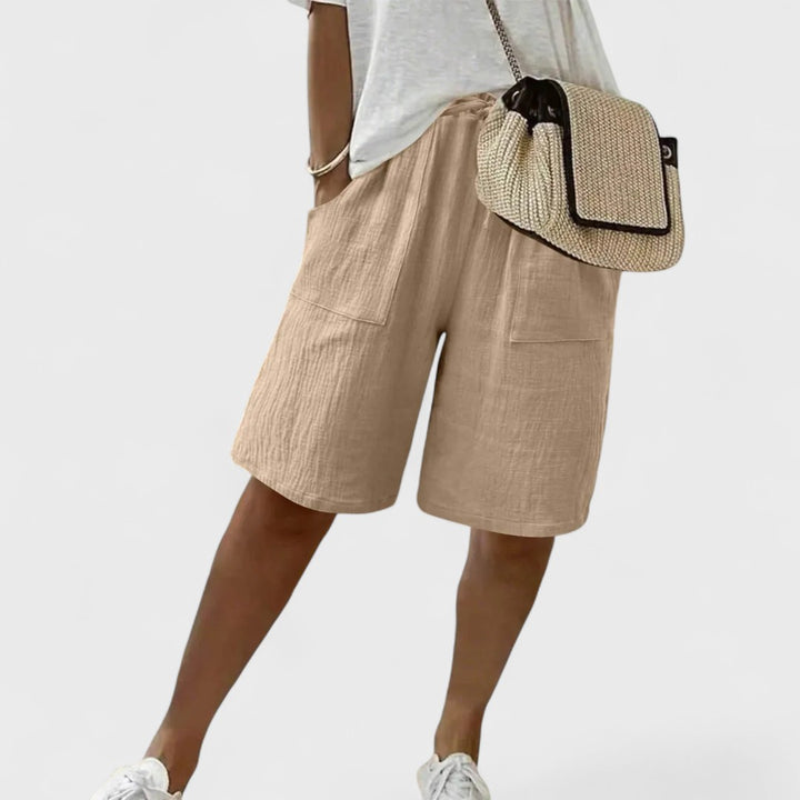 Mayalora | Pantaloni Corti in Lino e Cotone da Donna