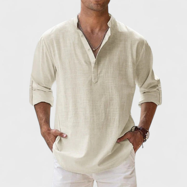 Alessandro | Camicia in lino Artigianale da Uomo