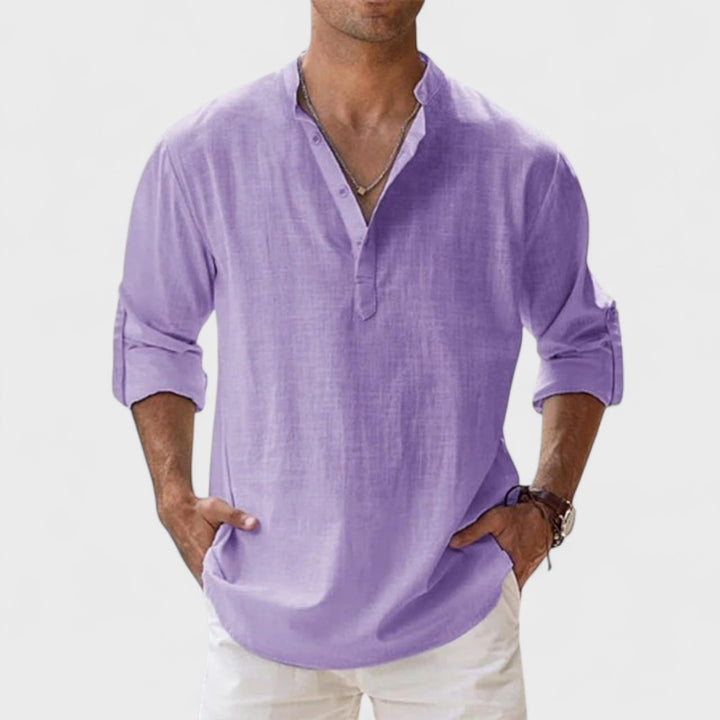 Alessandro | Camicia in lino Artigianale da Uomo