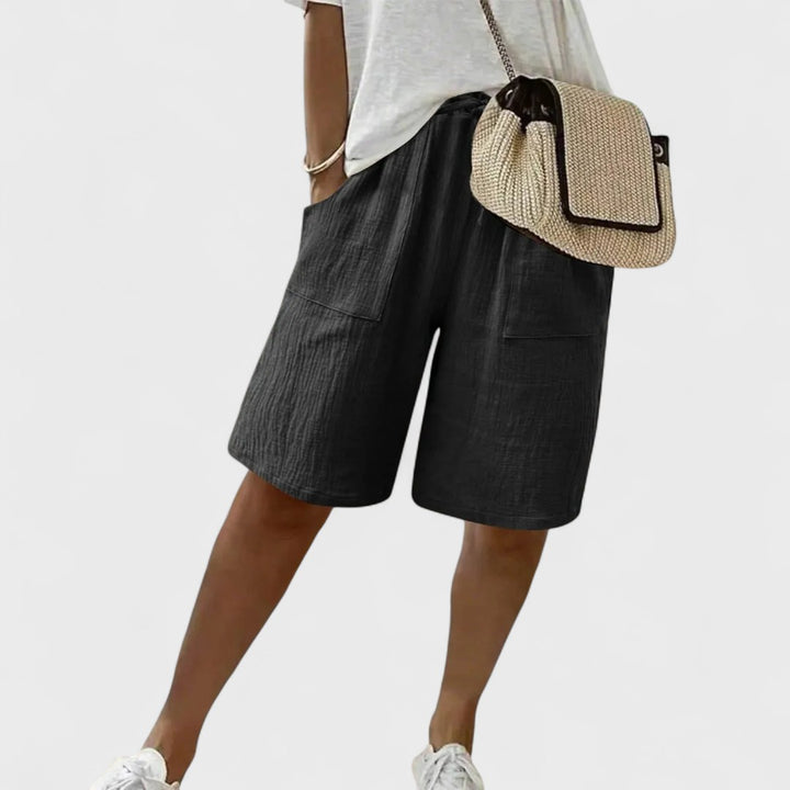 Mayalora | Pantaloni Corti in Lino e Cotone da Donna