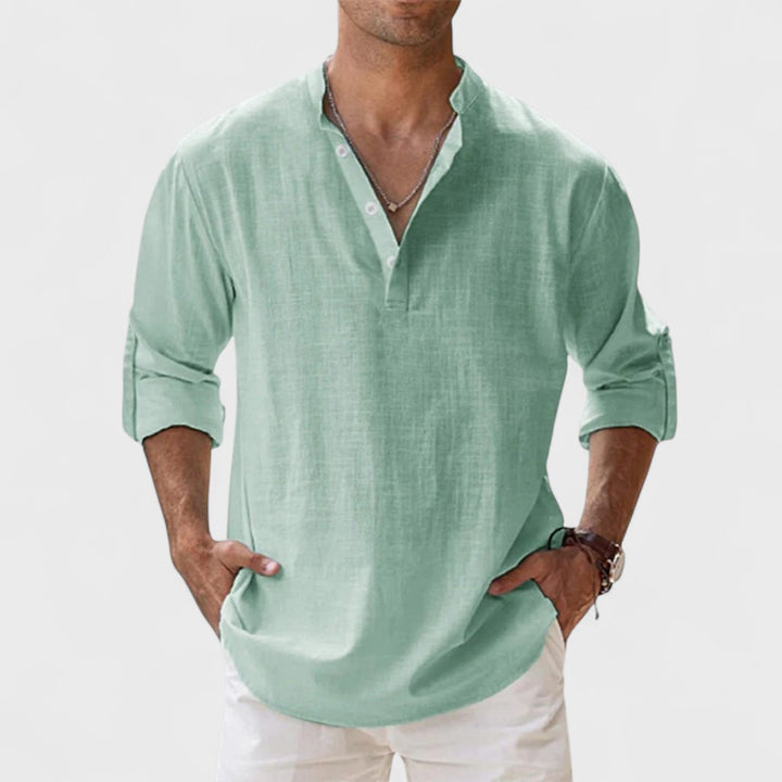 Alessandro | Camicia in lino Artigianale da Uomo