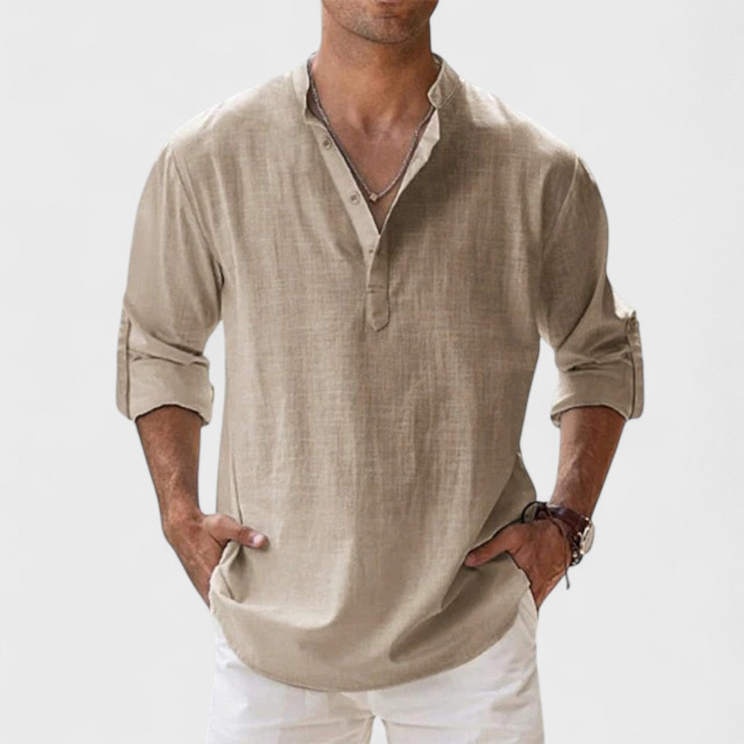 Alessandro | Camicia in lino Artigianale da Uomo