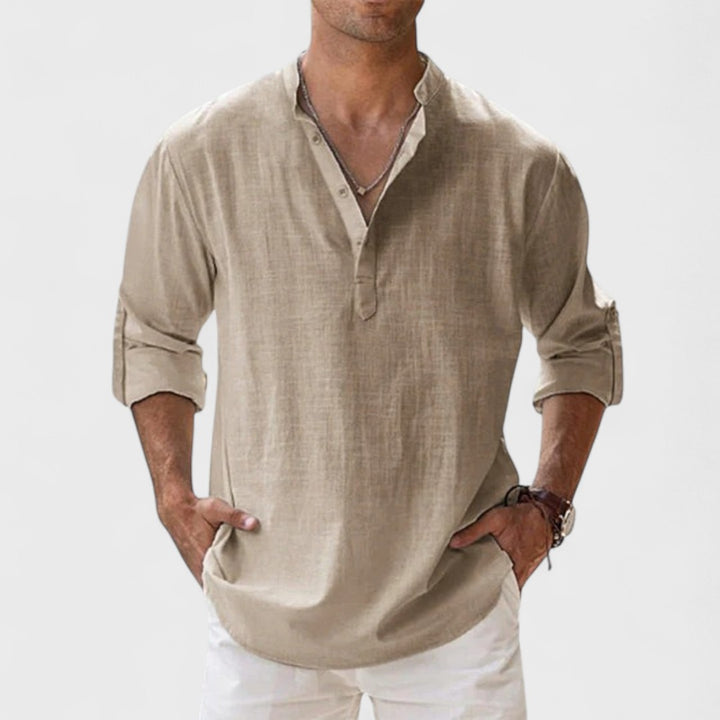 Alessandro | Camicia in lino Artigianale da Uomo