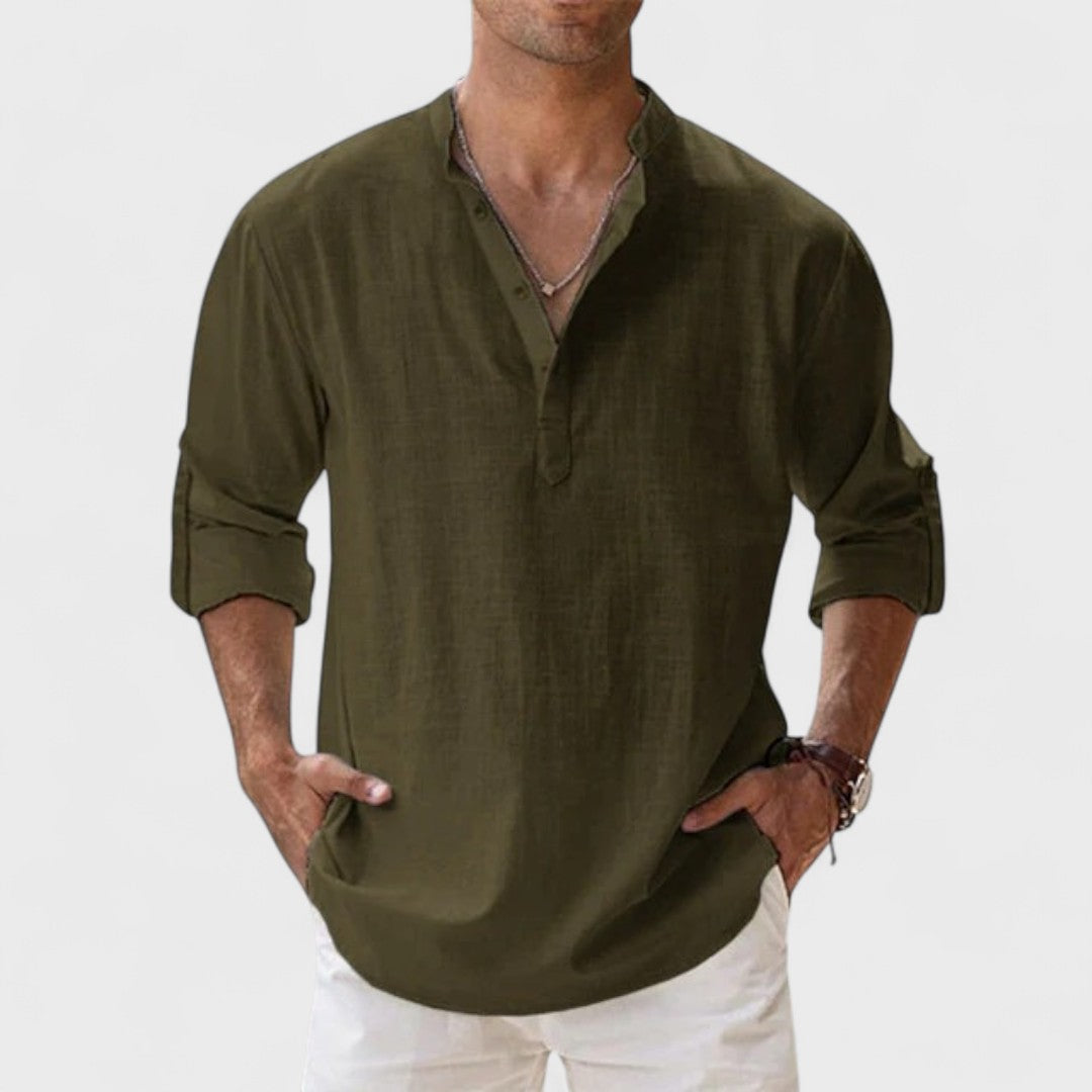 Alessandro | Camicia in lino Artigianale da Uomo