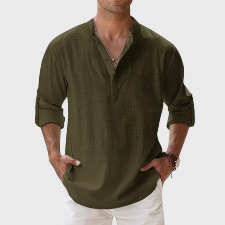 Alessandro | Camicia in lino Artigianale da Uomo