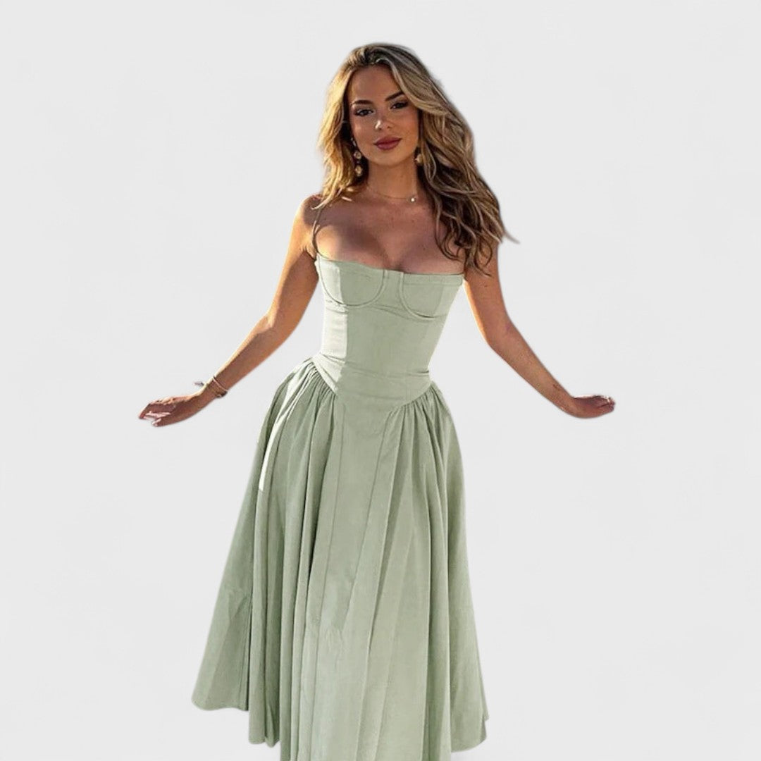 Kiki | Abito Midi Premium con Corsetto