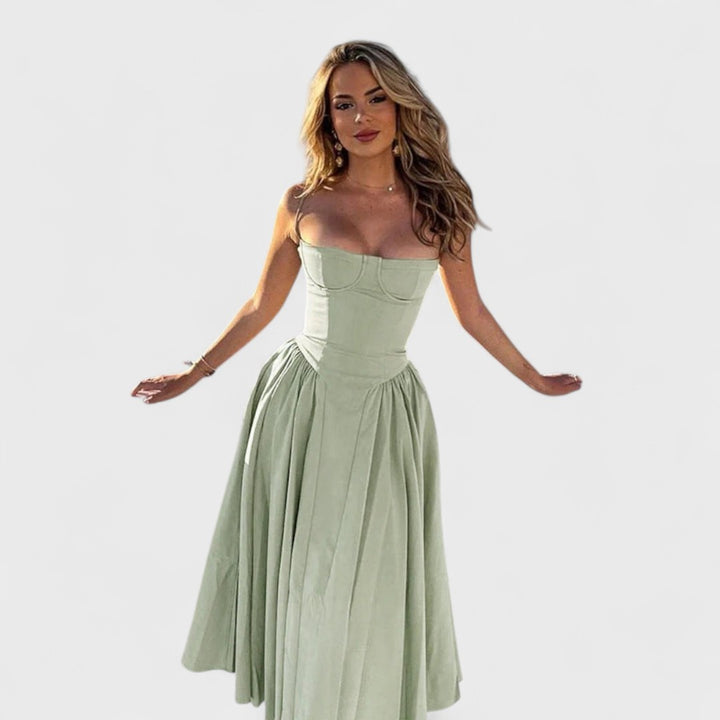 Kiki | Abito Midi Premium con Corsetto