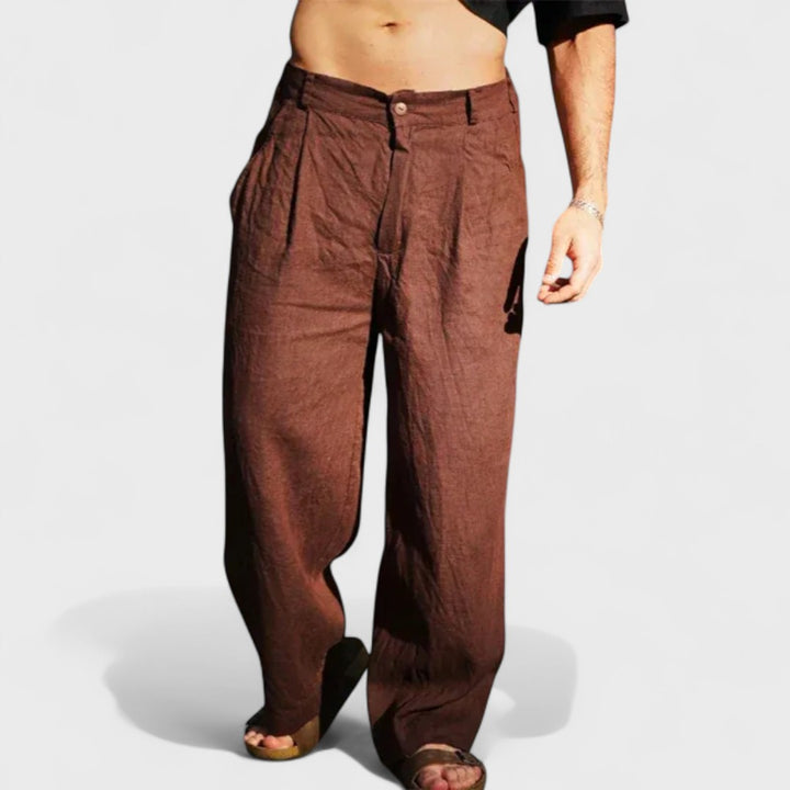 Nicola | Pantaloni in Lino Artigianale da Uomo