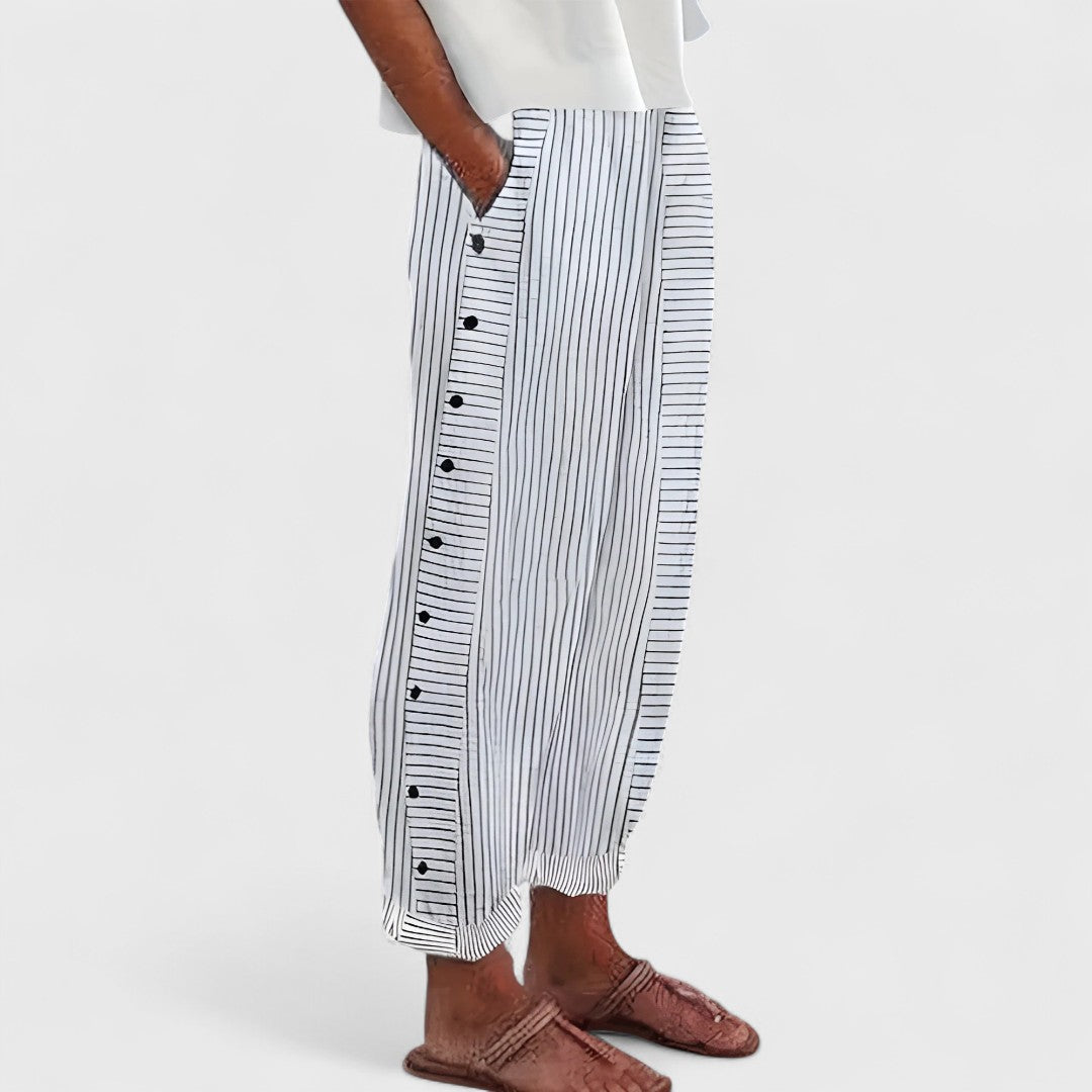 Dagny | Pantaloni Artigianali in Lino da Donna