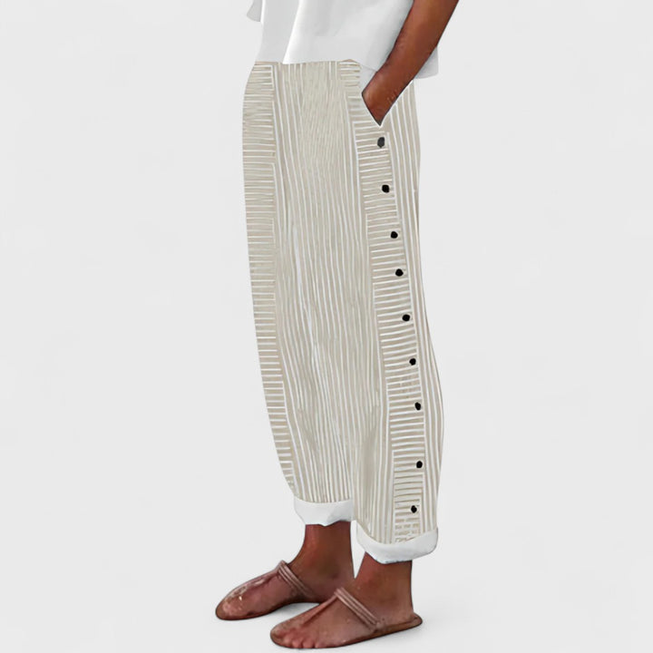 Dagny | Pantaloni Artigianali in Lino da Donna
