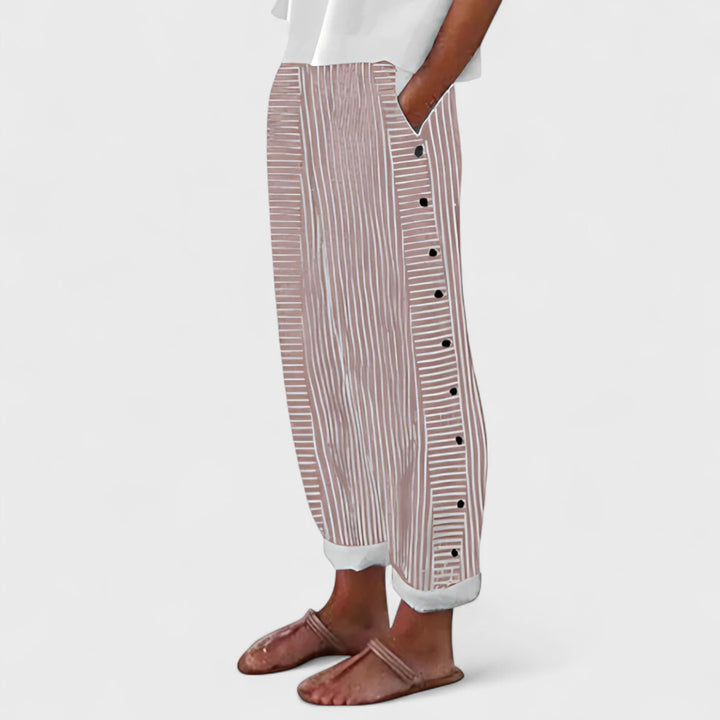 Dagny | Pantaloni Artigianali in Lino da Donna