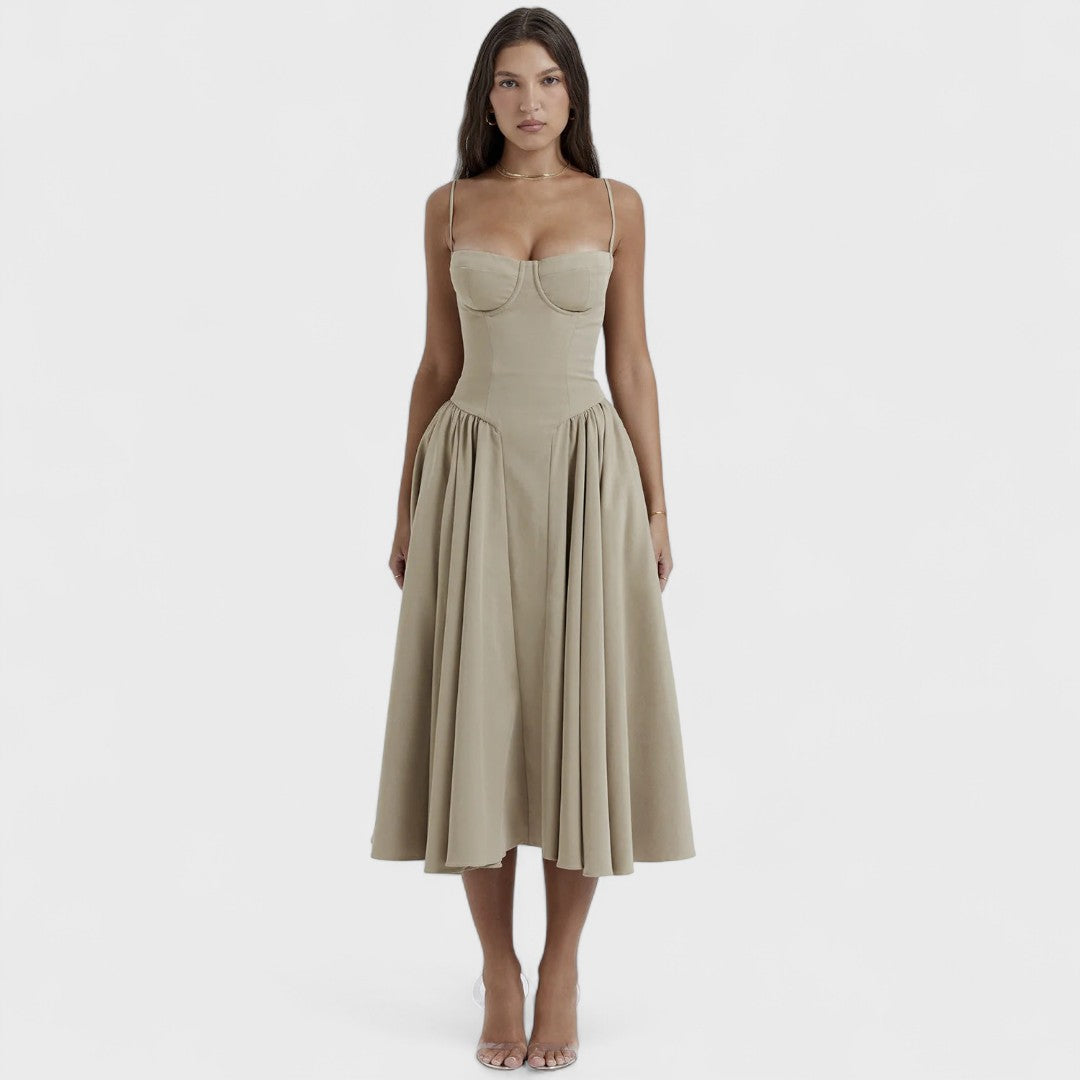 Kiki | Abito Midi Premium con Corsetto