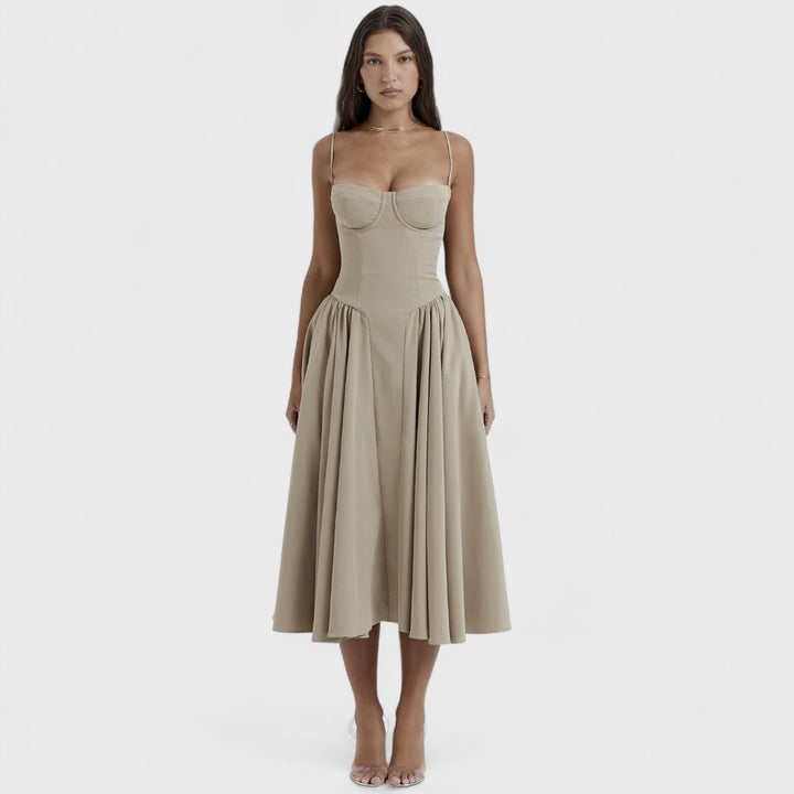 Kiki | Abito Midi Premium con Corsetto