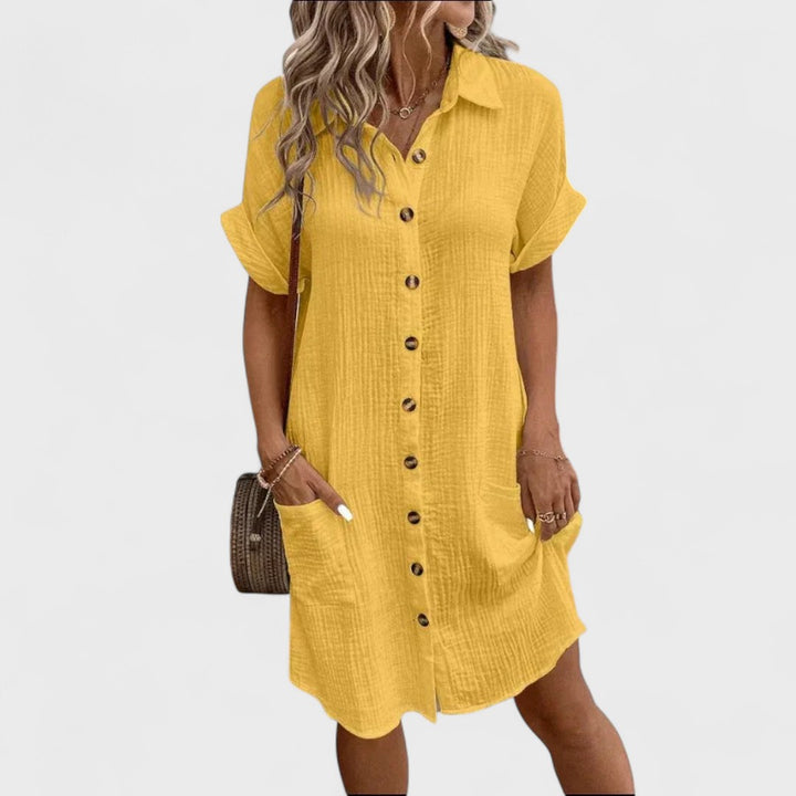 Emma | Vestito In Lino Artigianale da Donna