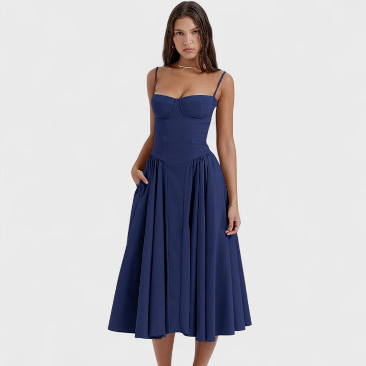 Kiki | Abito Midi Premium con Corsetto