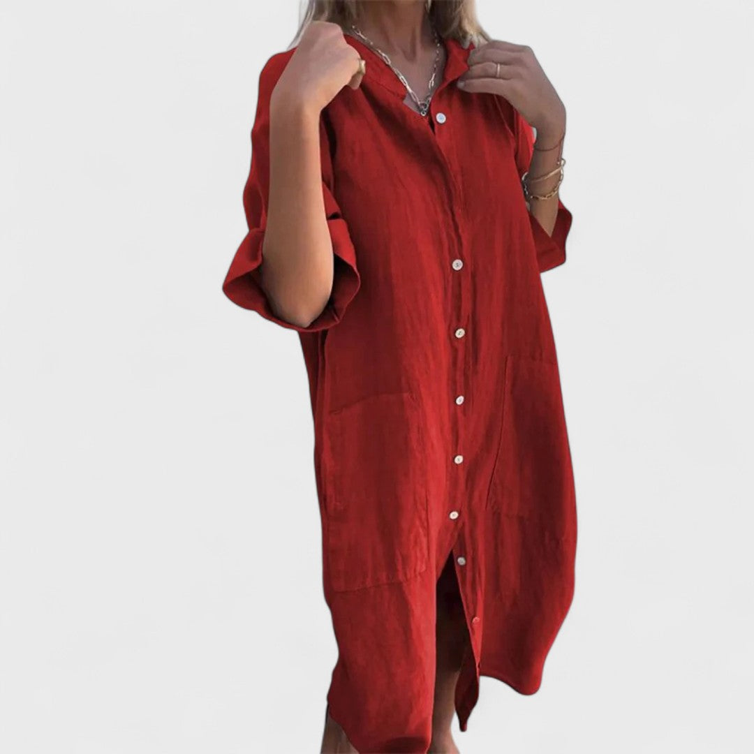 Melany | Abito Camicia Stile Ibiza Artigianale