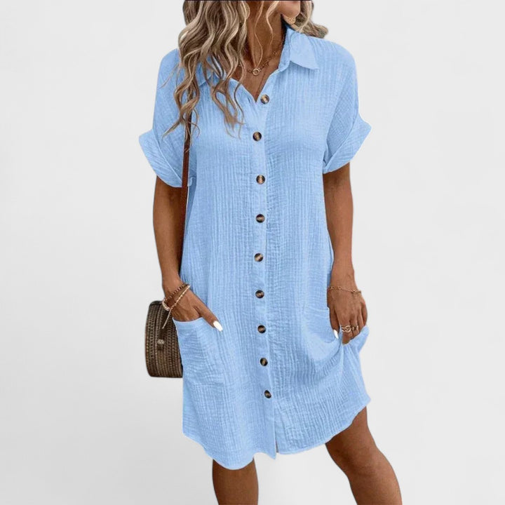 Emma | Vestito In Lino Artigianale da Donna