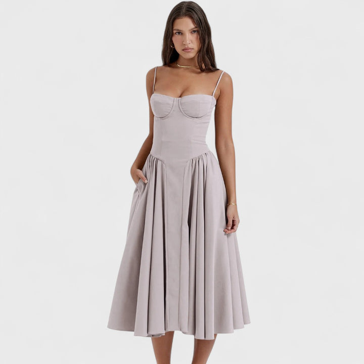 Kiki | Abito Midi Premium con Corsetto
