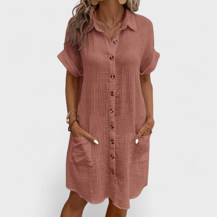 Emma | Vestito In Lino Artigianale da Donna
