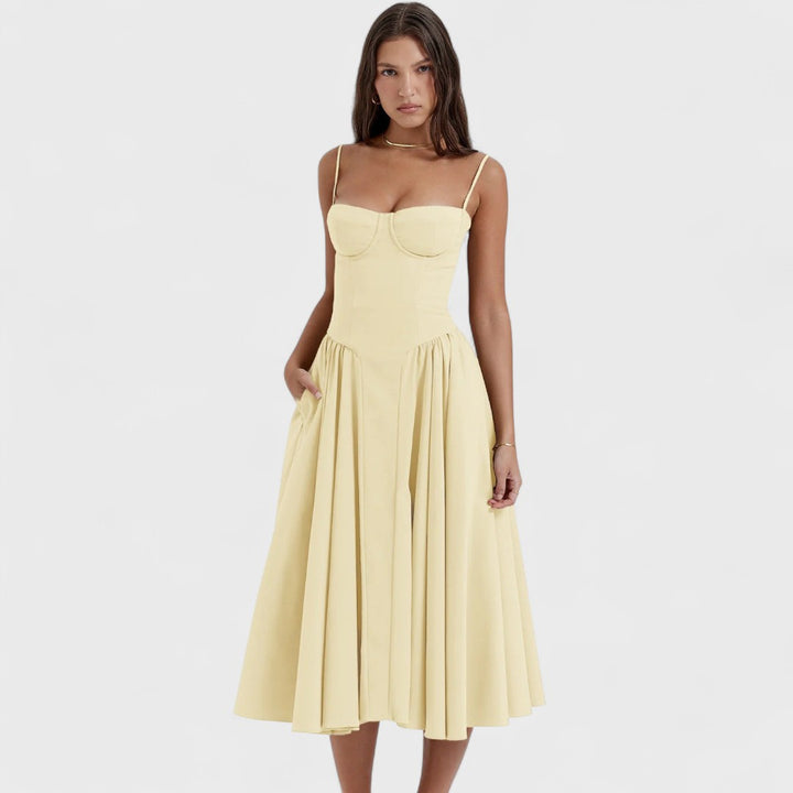 Kiki | Abito Midi Premium con Corsetto